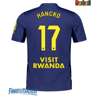 Atletico Madrid David Hancko #17 Tricou Fotbal Replică 2025-26 Barbati Deplasare